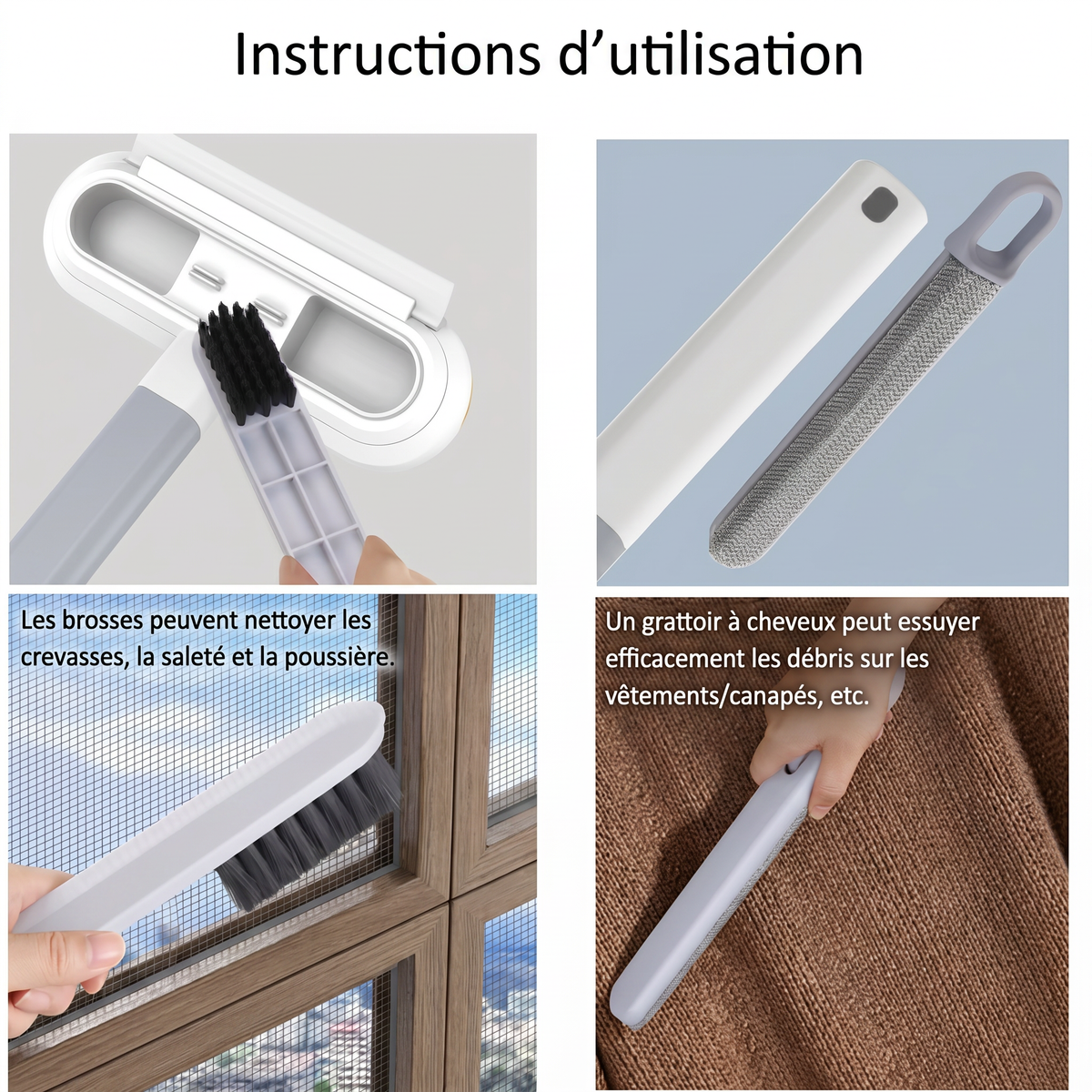 Vitres, tissus, surfaces fragiles